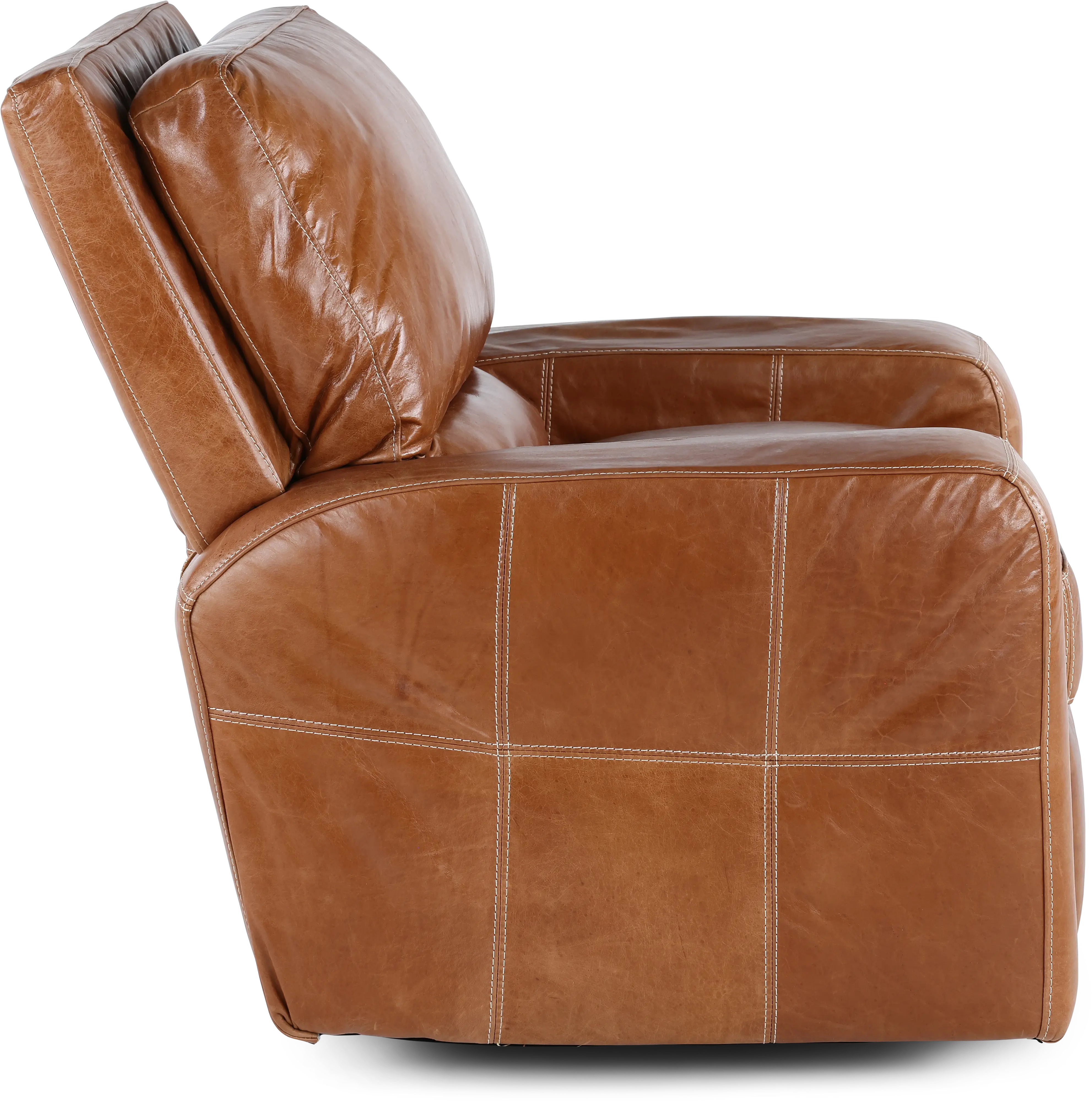 Sunset Light Brown Leather Power Recliner-6