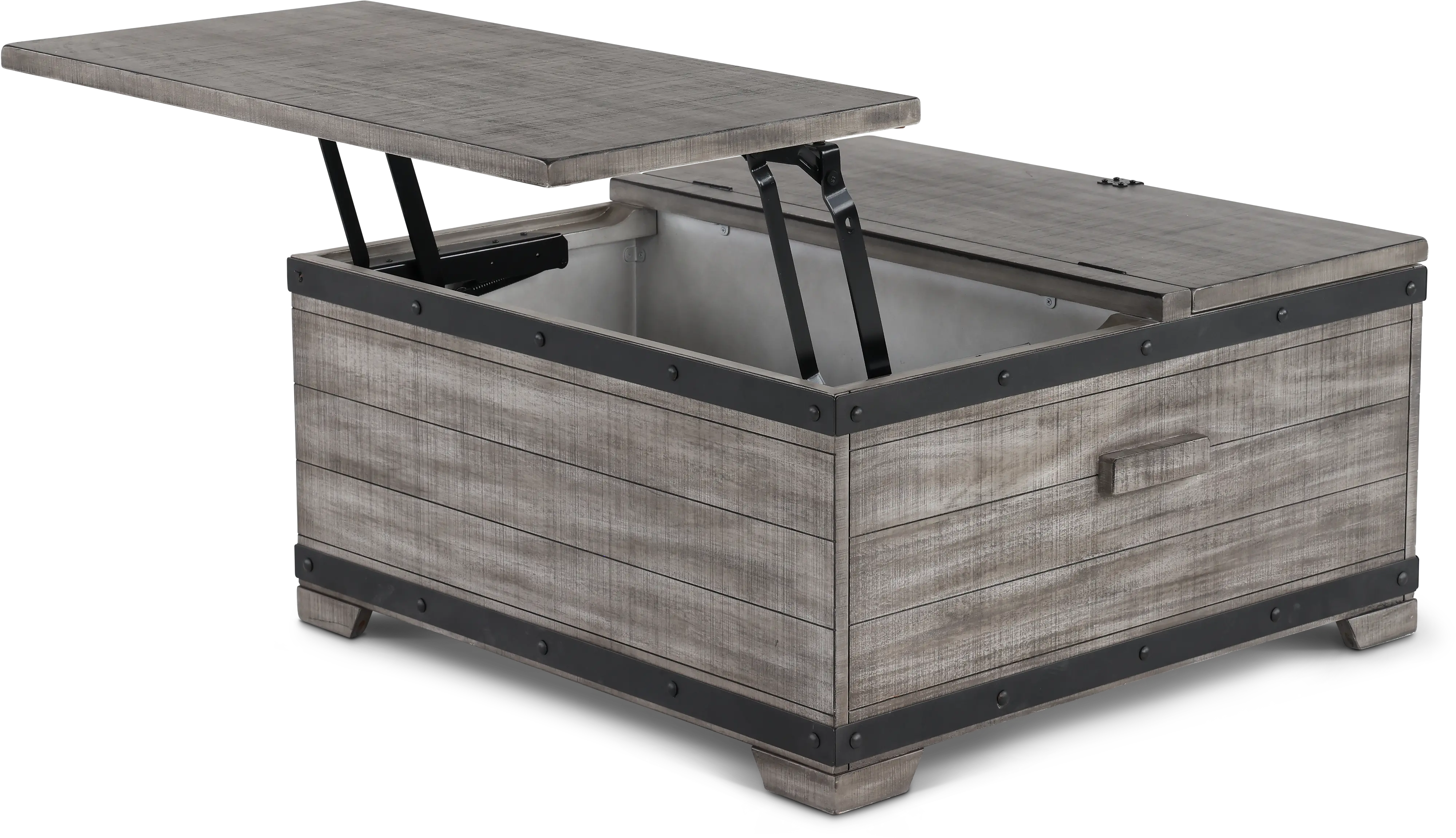 Avalon Gray Coffee Table-7