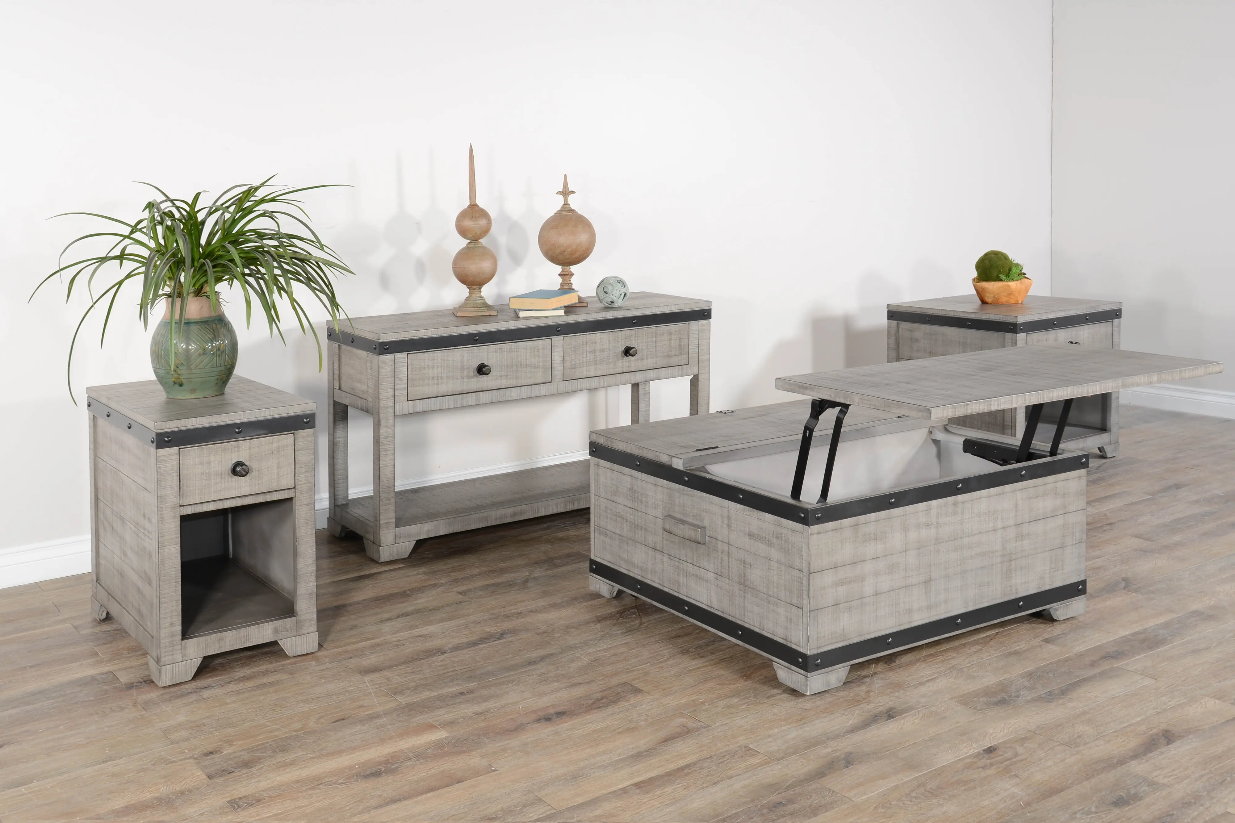 Avalon Gray Coffee Table-2