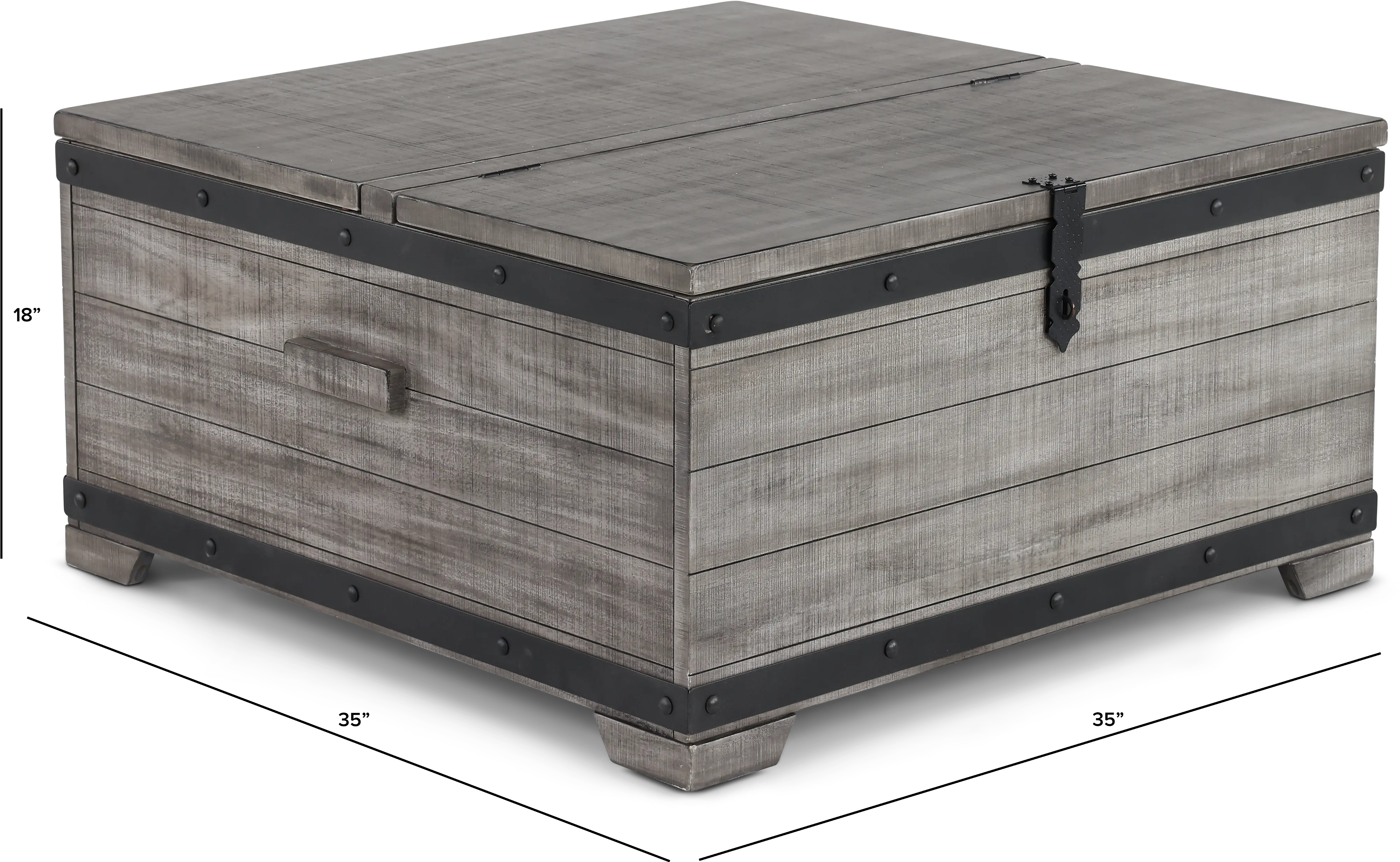 Avalon Gray Coffee Table-3