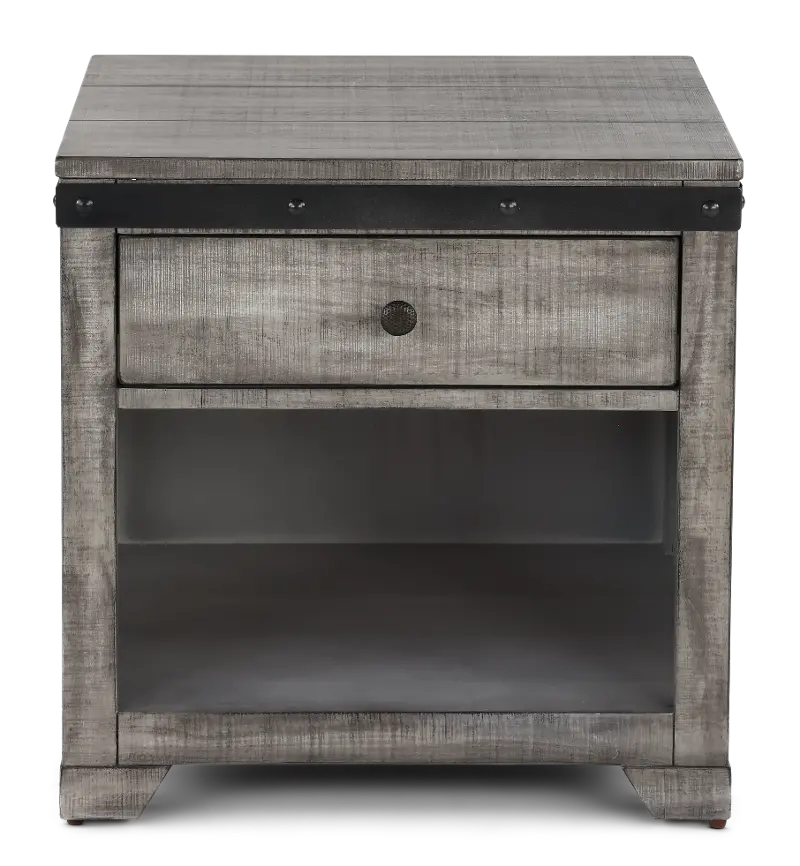 Avalon Gray End Table