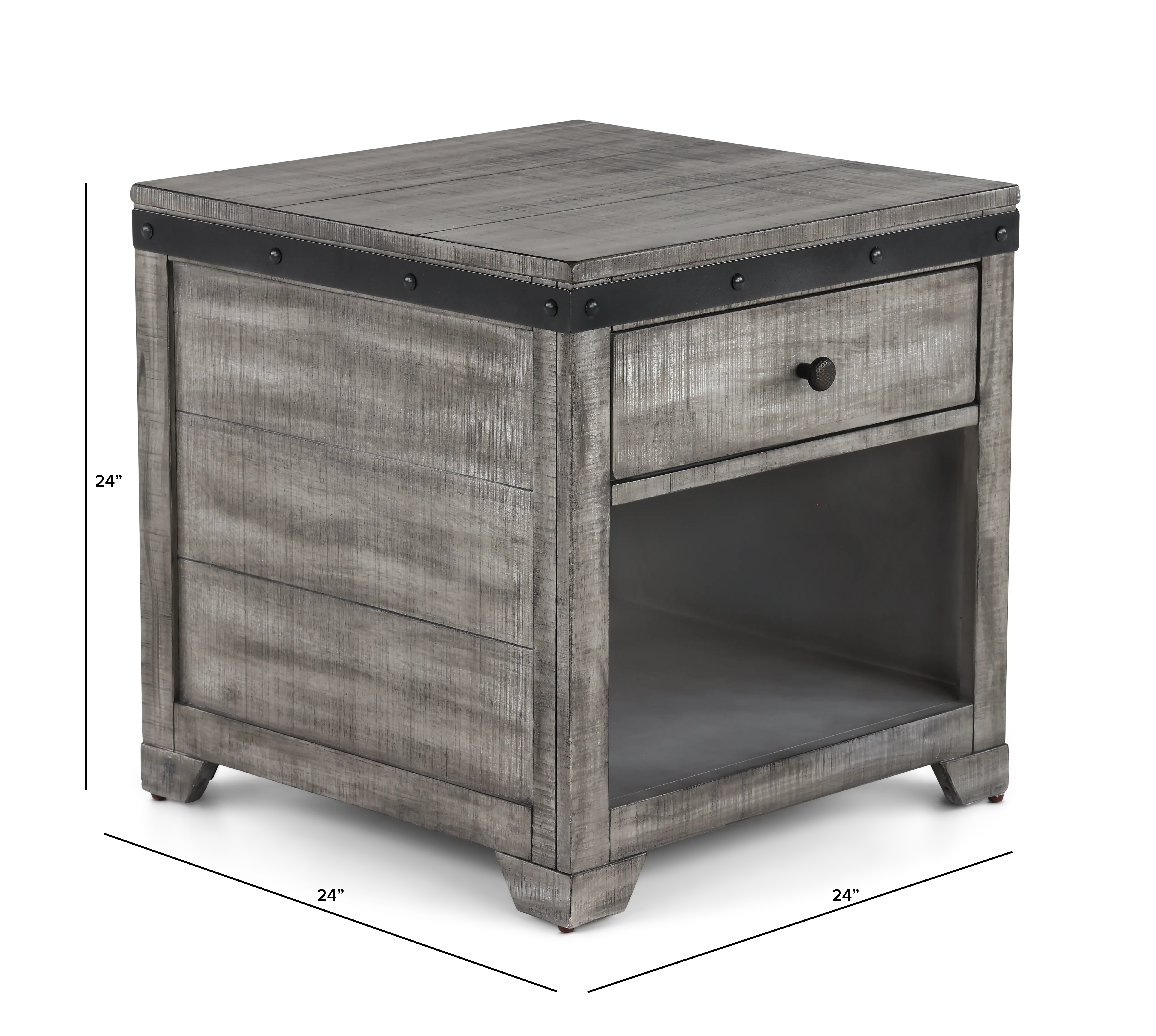 Avalon Gray End Table-3