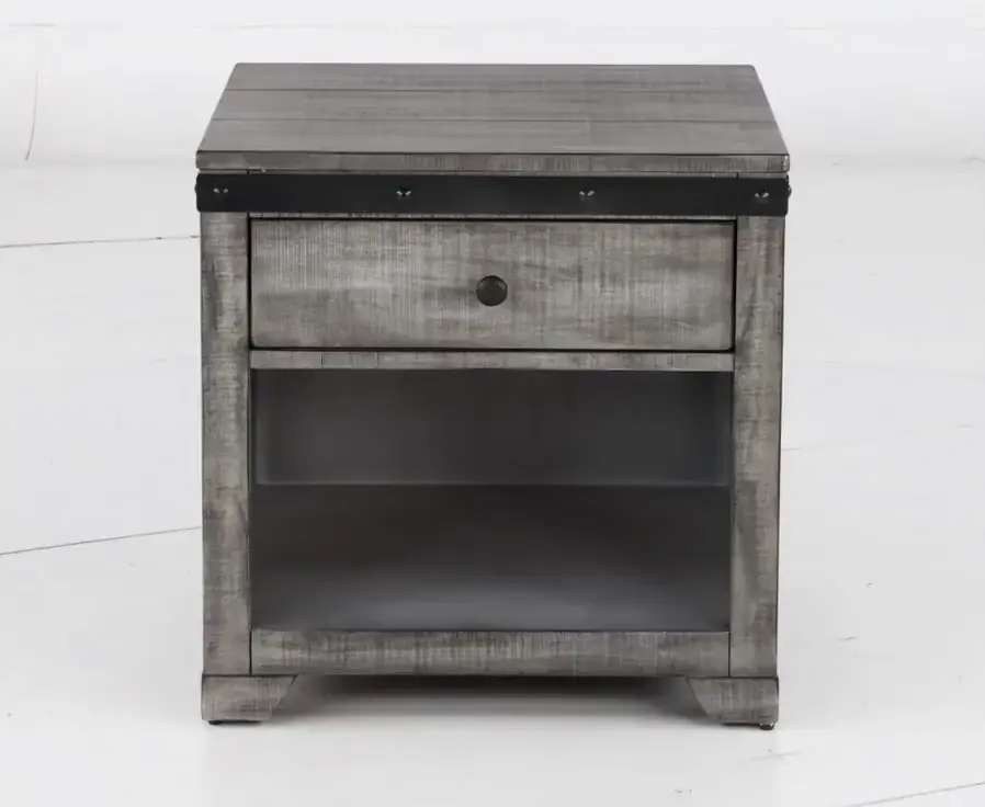 Avalon Gray End Table-4