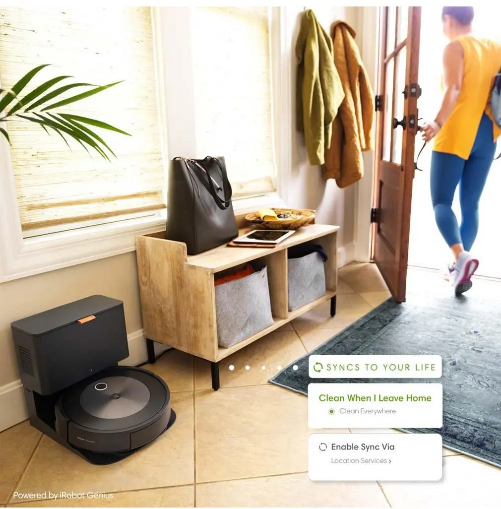 J755020_J7+/ROOMBA iRobot Roomba J7+ Black Self Emptying Robot Vacuum-7