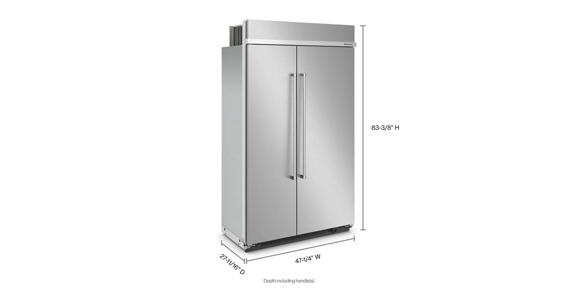 KBSN708MPS KitchenAid 30 Cu Ft Side By Side Refrigerator - Stainless Steel-3
