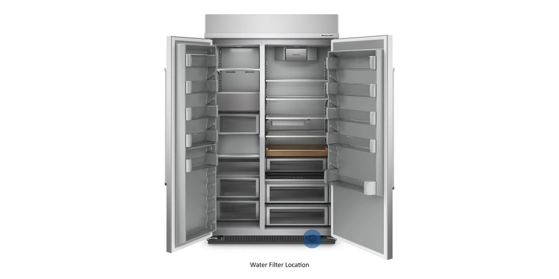 KBSN708MPS KitchenAid 30 Cu Ft Side By Side Refrigerator - Stainless Steel-8