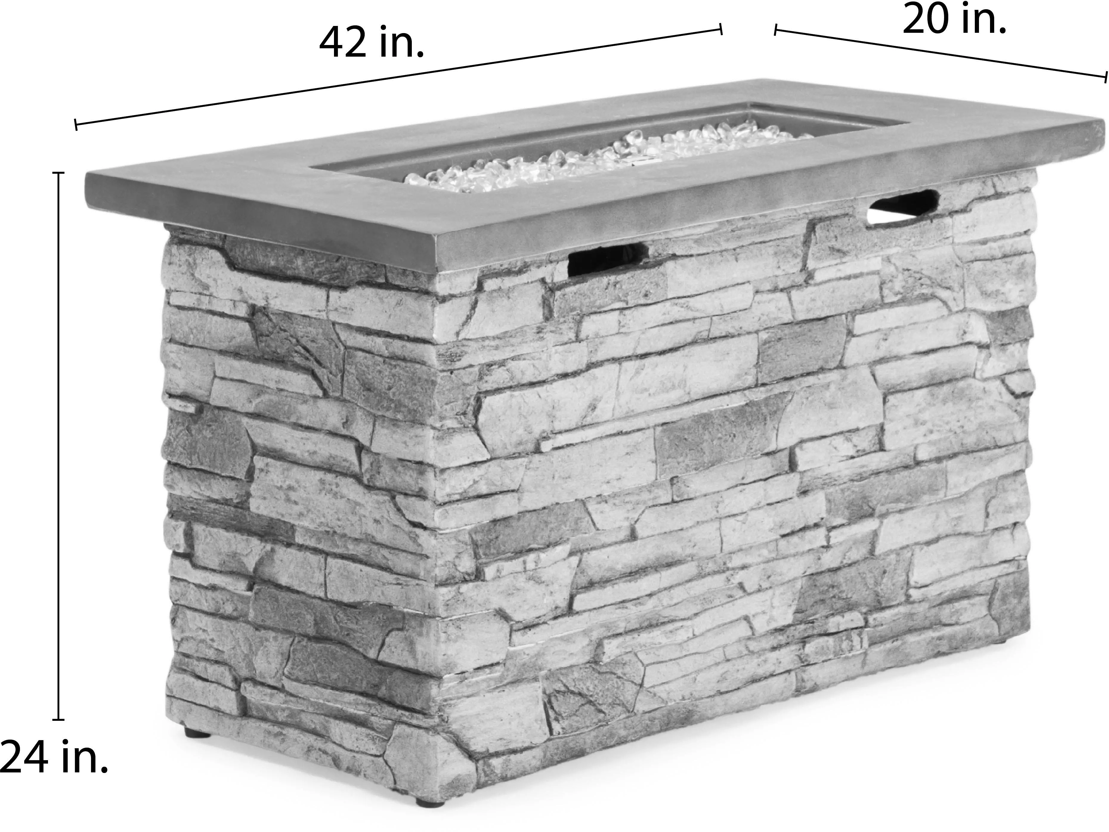 Sage Gray Outdoor Gas Fire Table-7