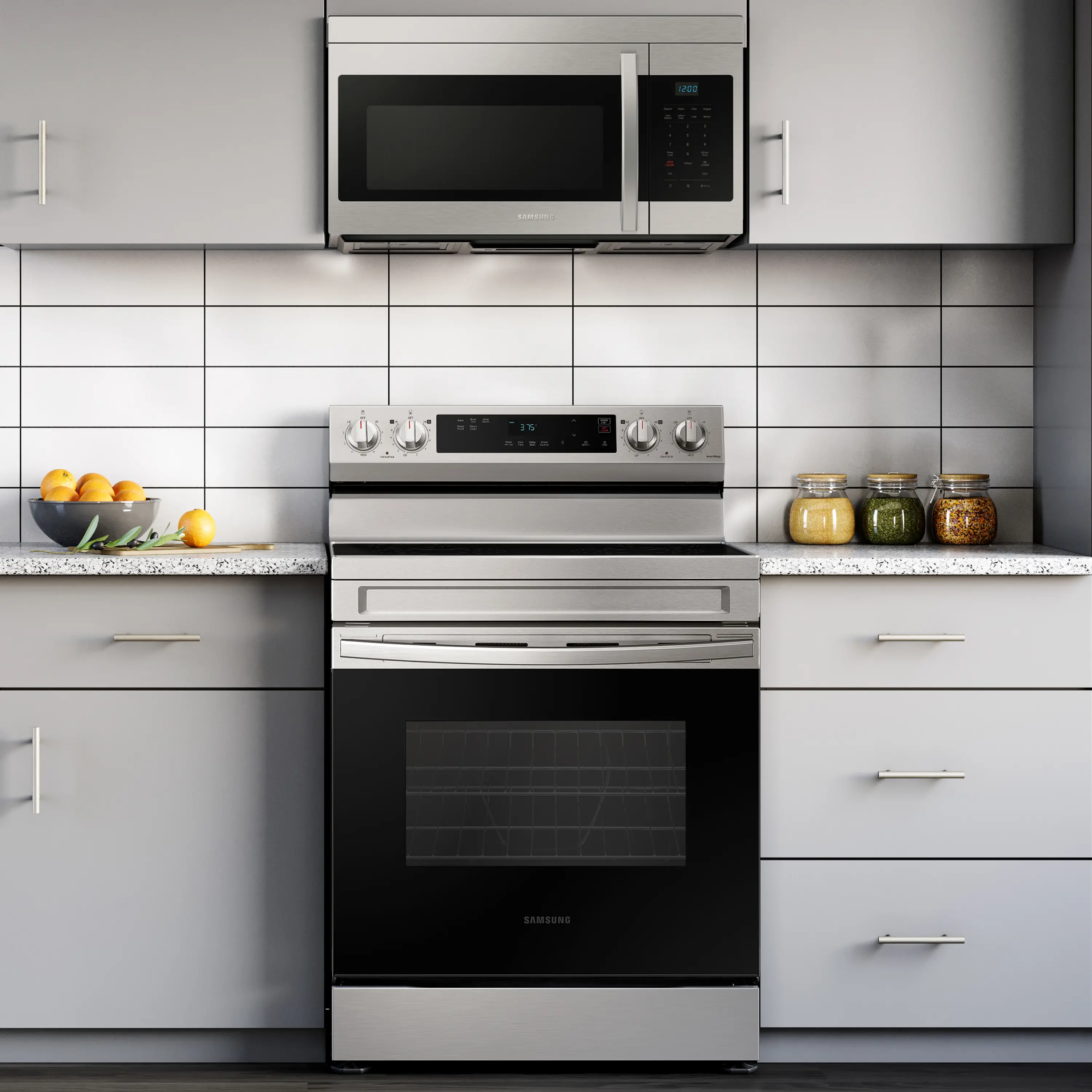 ME16A4021AS Samsung 1.6 cu ft Over the Range Microwave - Stainless Steel-8