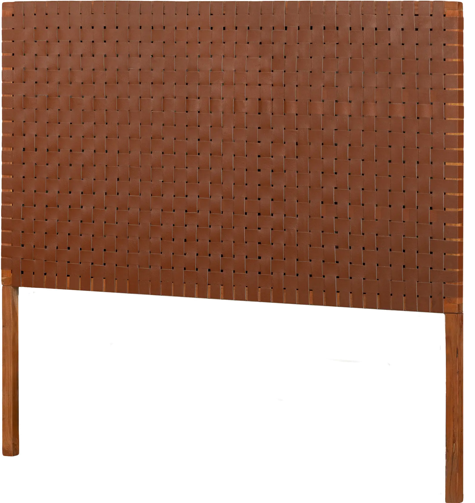 13750 Balka Brown Leather Queen Headboard - South Shore-1