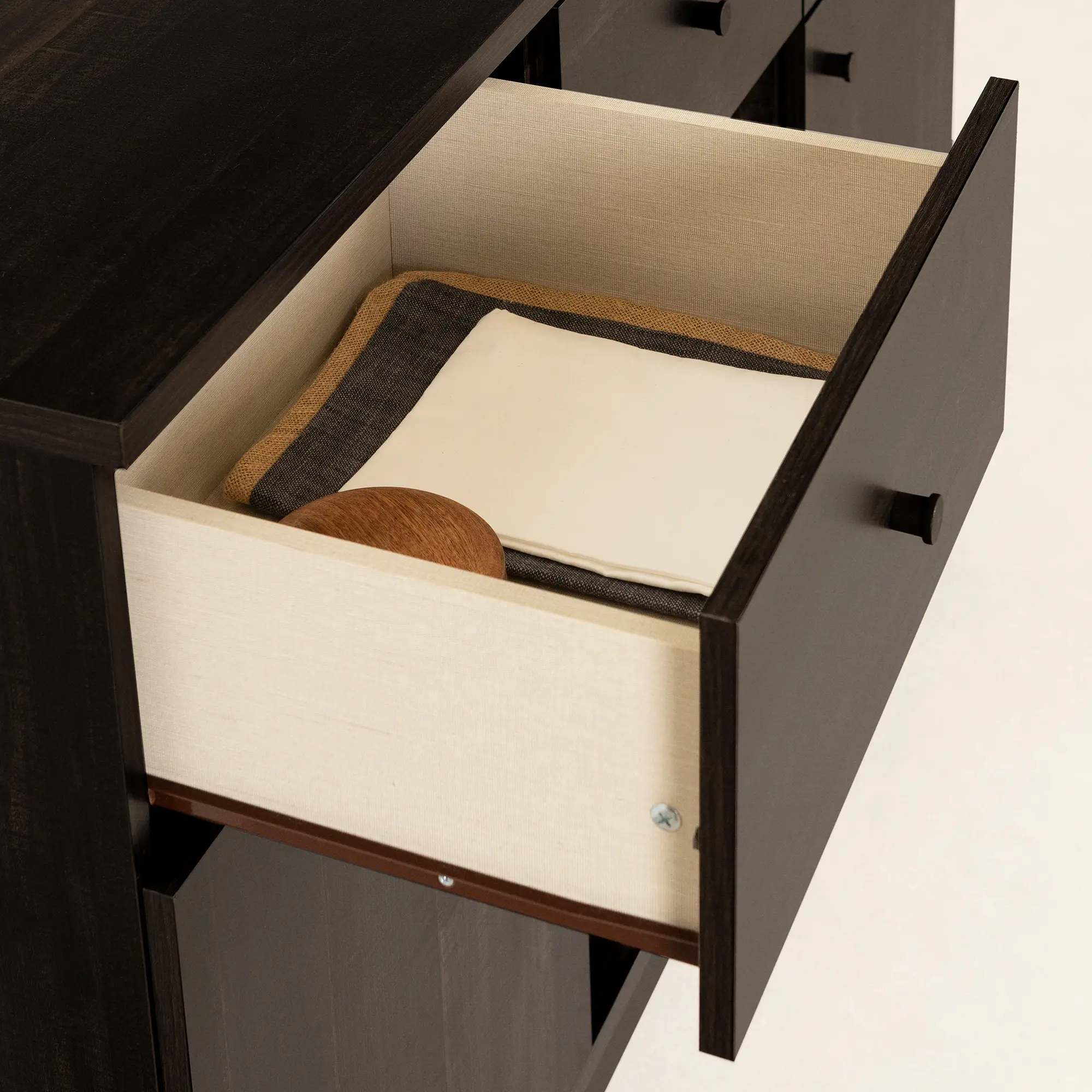 14129 Bellami Black Buffet with Wine Storage - South Shore-5