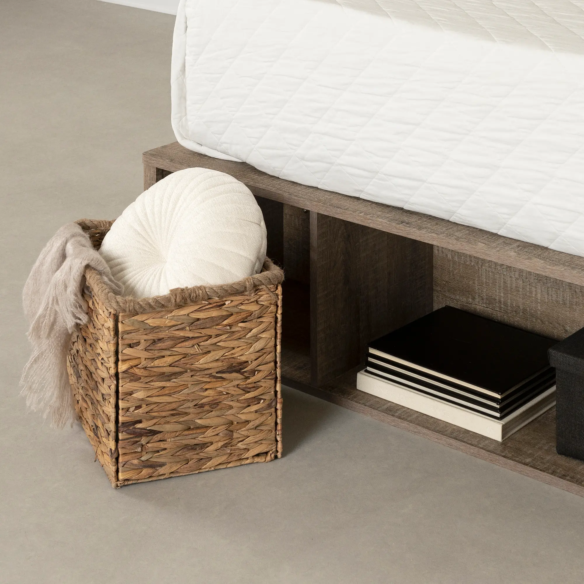 14326 Prairie Brown Queen Storage Bed with Baskets - South Shore-5