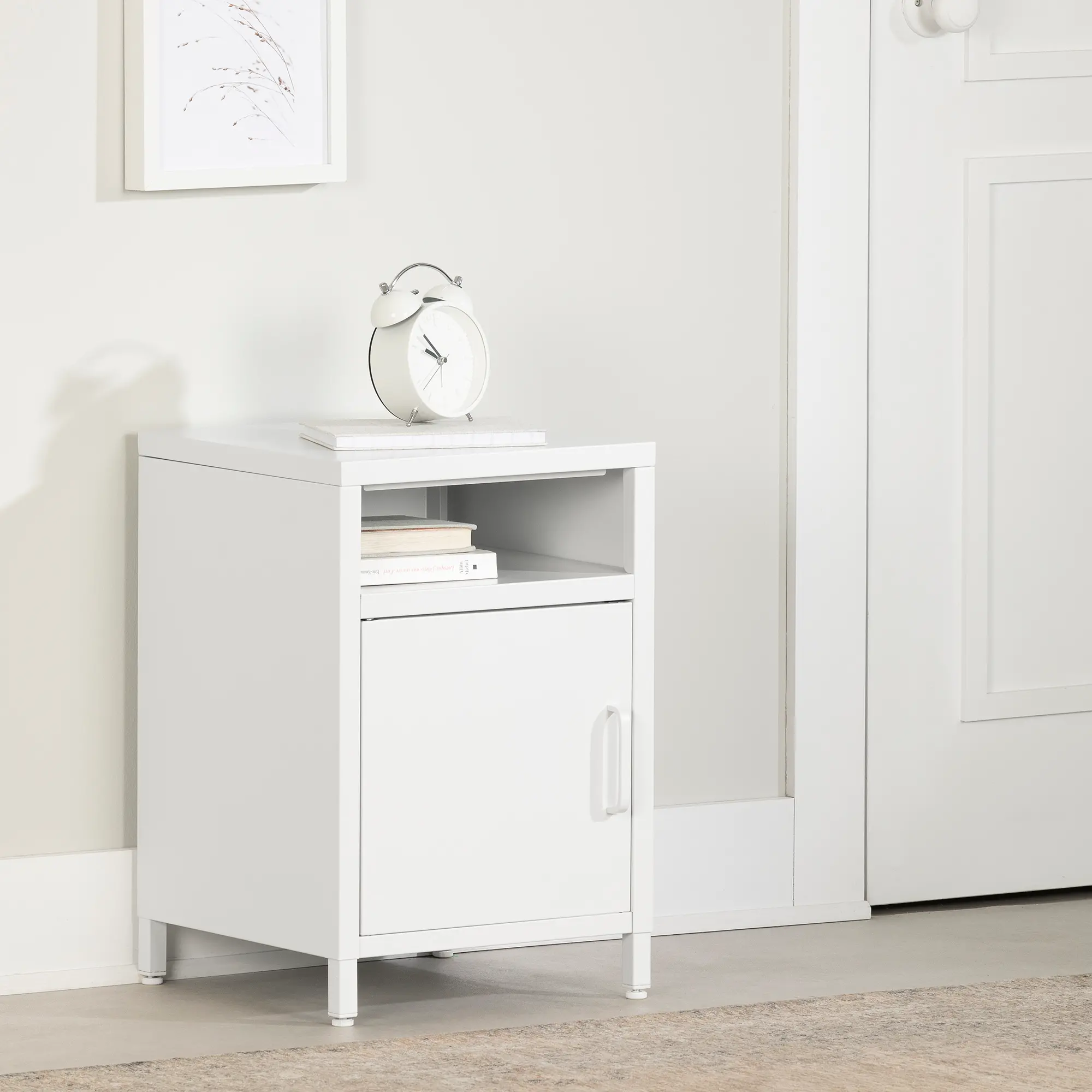 13747 Kodali White Nightstand - South Shore-2
