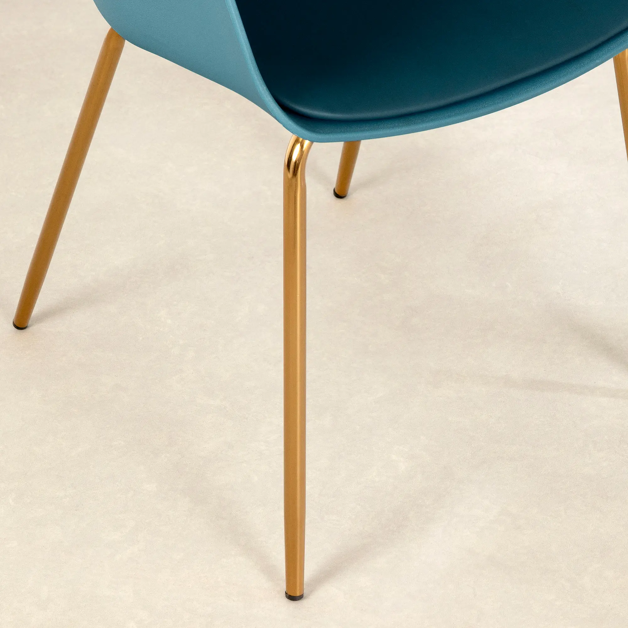 13769 Flam Blue Chair with Gold Metal Legs-4