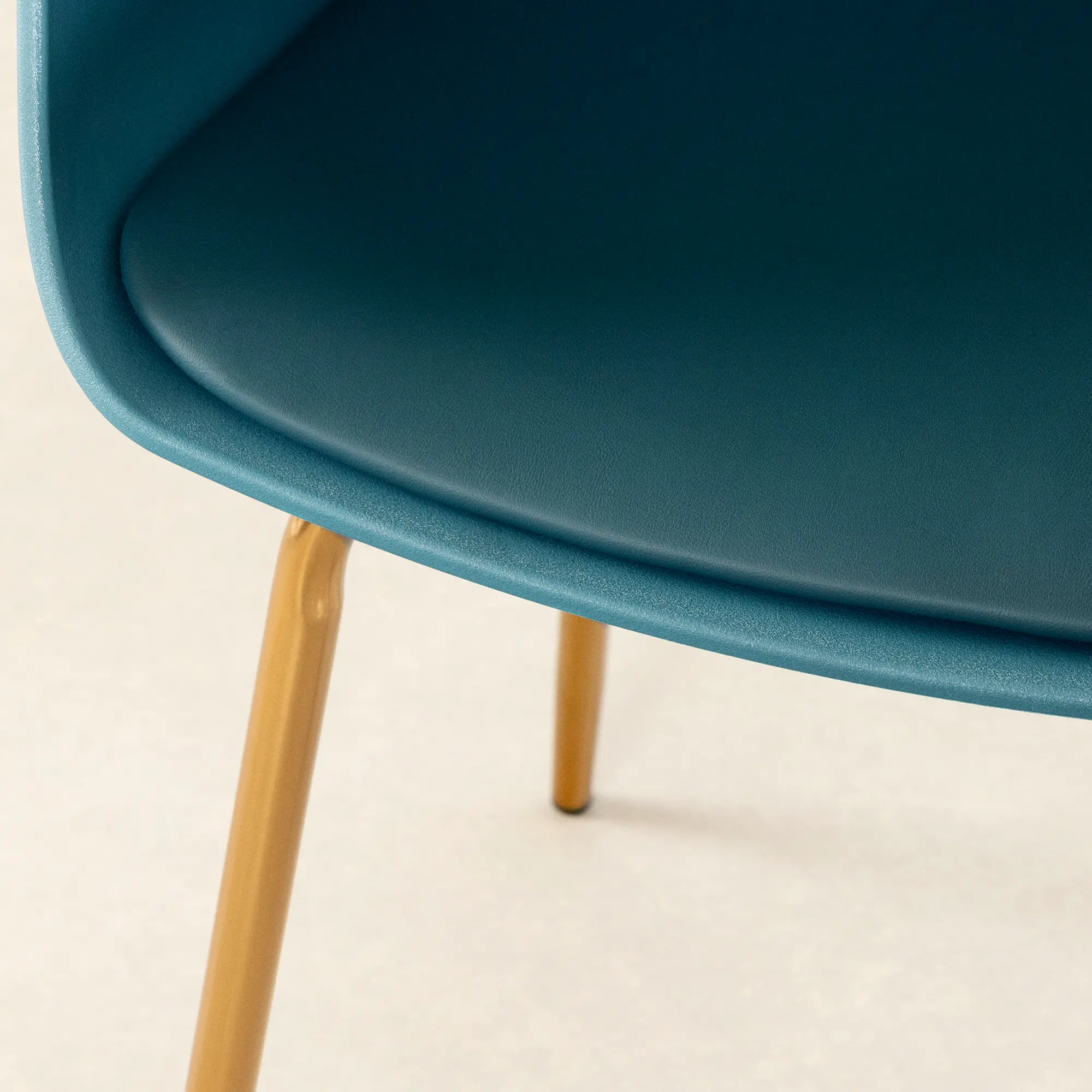 13769 Flam Blue Chair with Gold Metal Legs-5