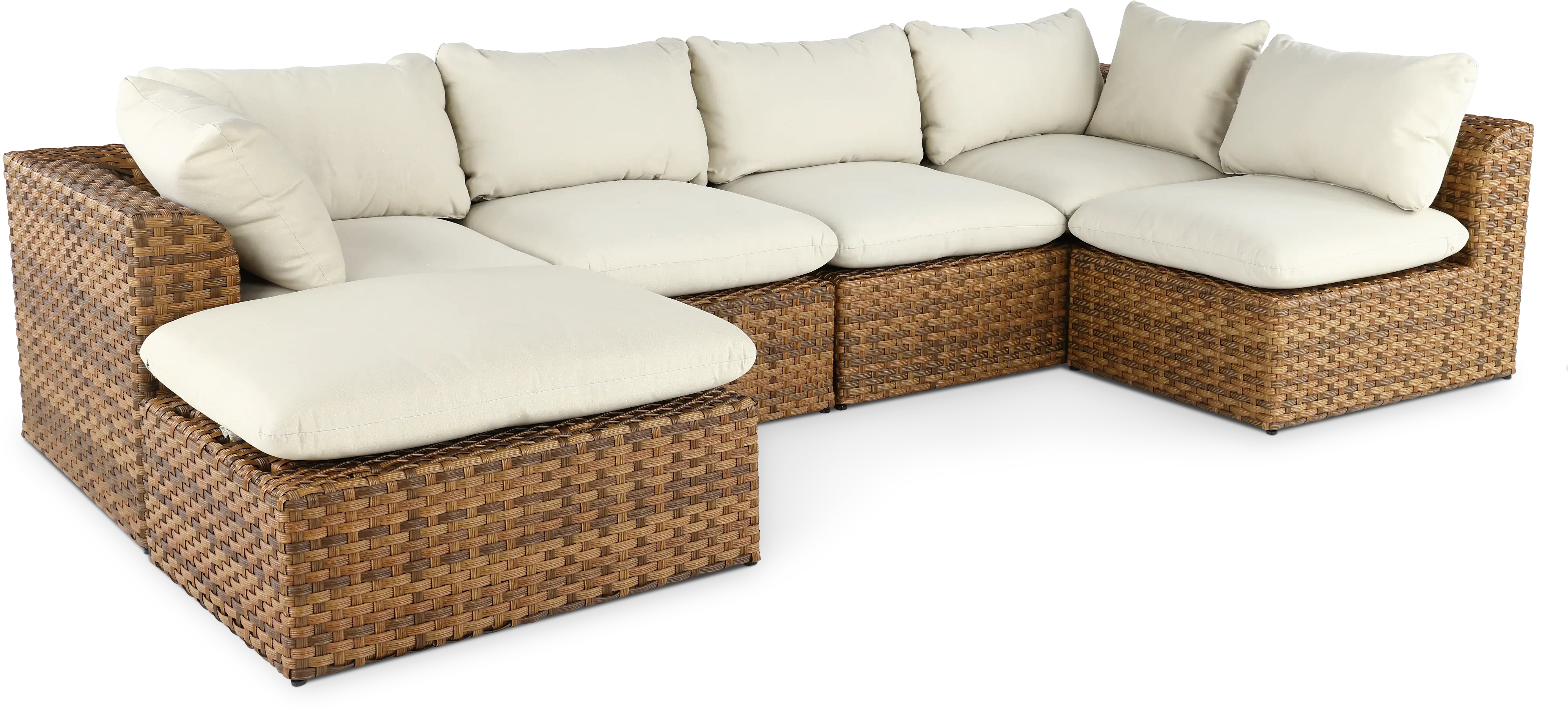 4PC/LAF/RAF/ACH/OTTO Drew & Jonathan Home Skyview 4 Piece Patio Sectional-4