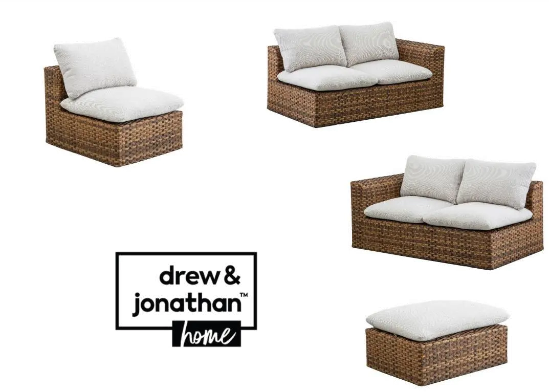 4PC/LAF/RAF/ACH/OTTO Drew & Jonathan Home Skyview 4 Piece Patio Sectional-7