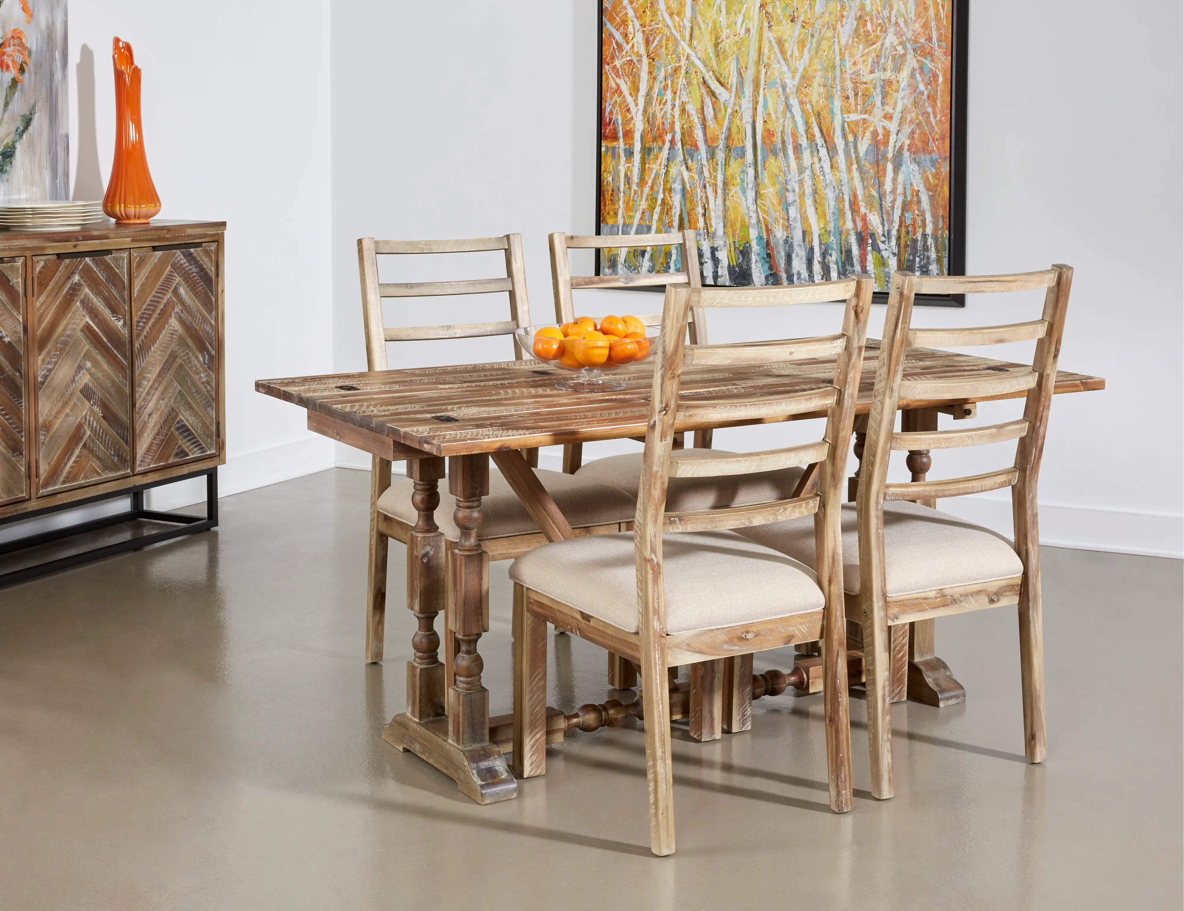 66114 Vail Natural Dining Chair, Set of 2-5