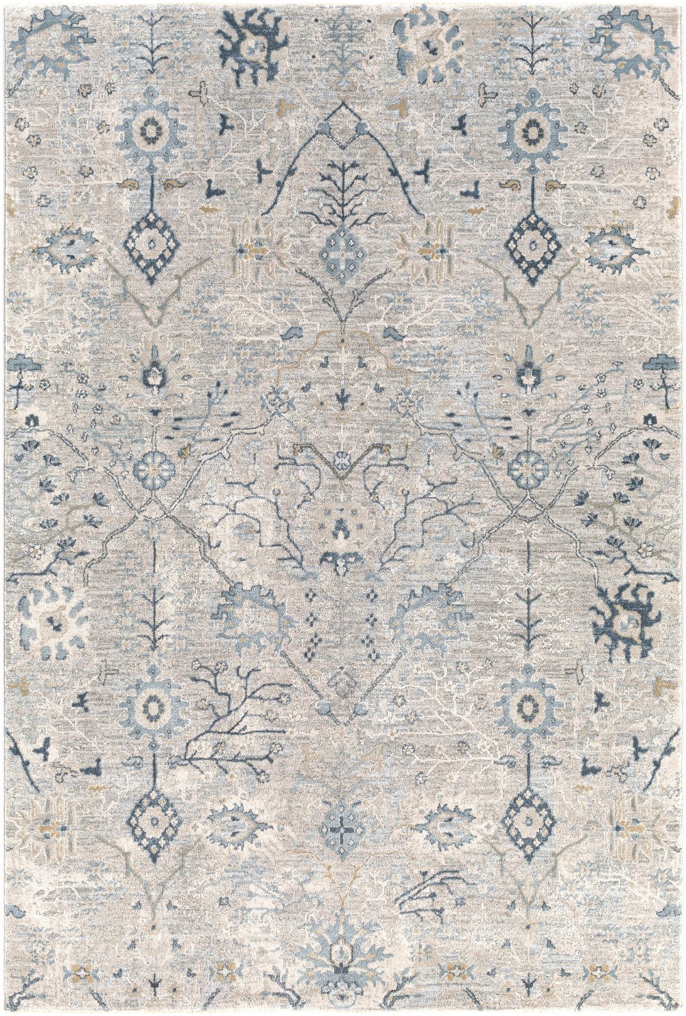 Brunswick 5 x 8 Beige and Dusty Sage Area Rug