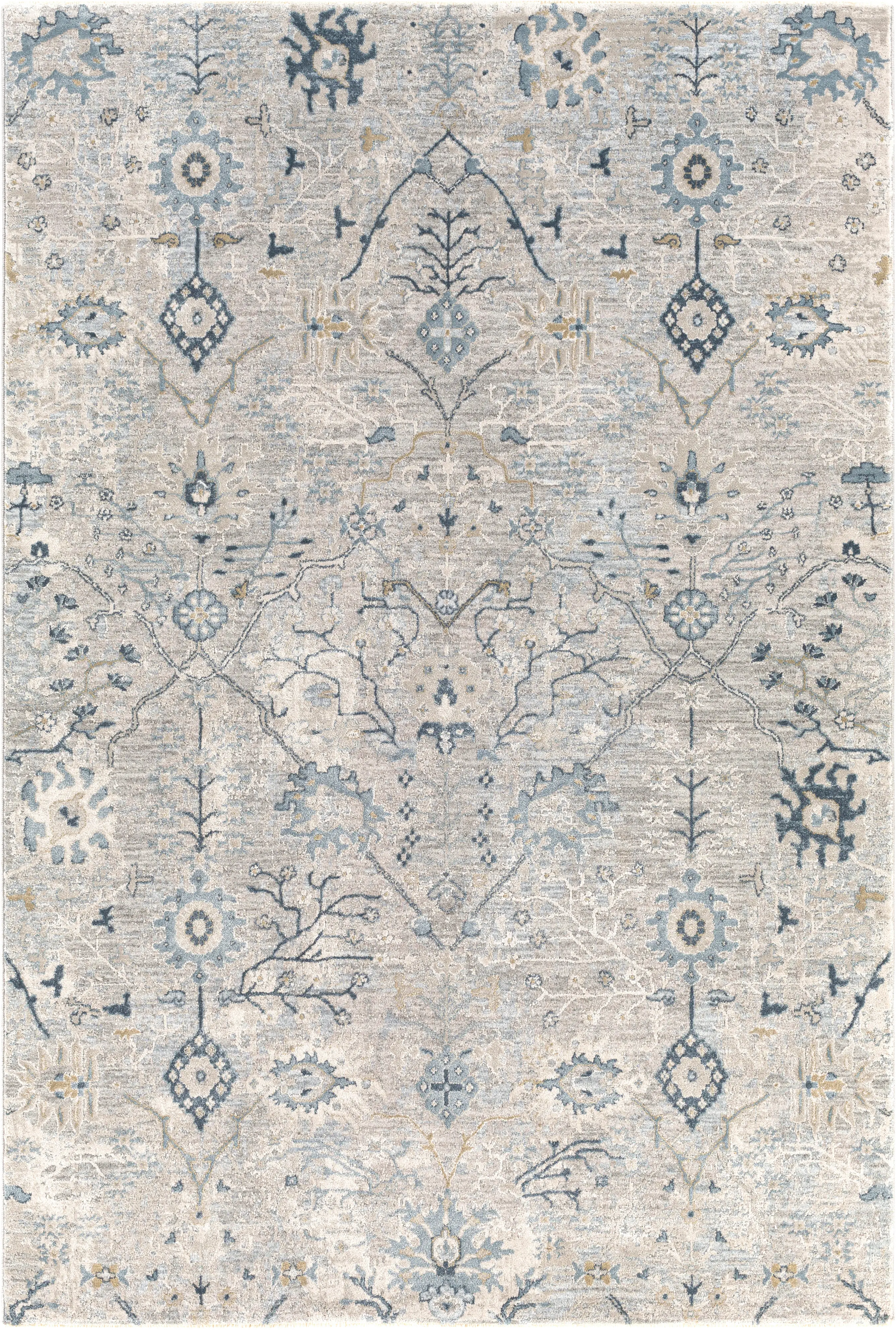 BWK-2316-710103/8X10 Brunswick 8 x 10 Beige and Dusty Sage Area Rug-1