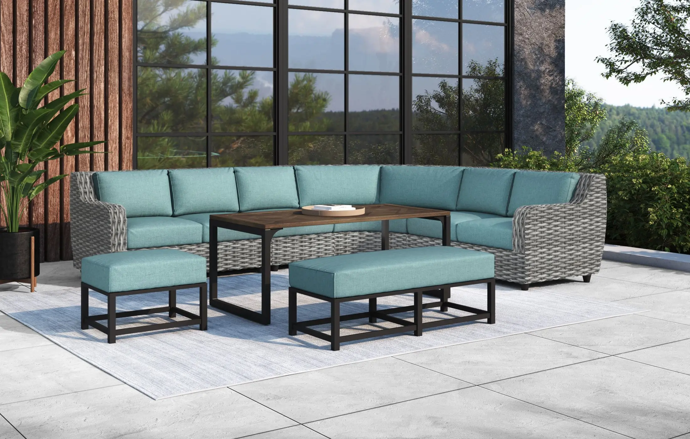 ANESIS LL/A/C/RL/2B/1B/TB Anesis 7 Piece Blue Patio Set-4