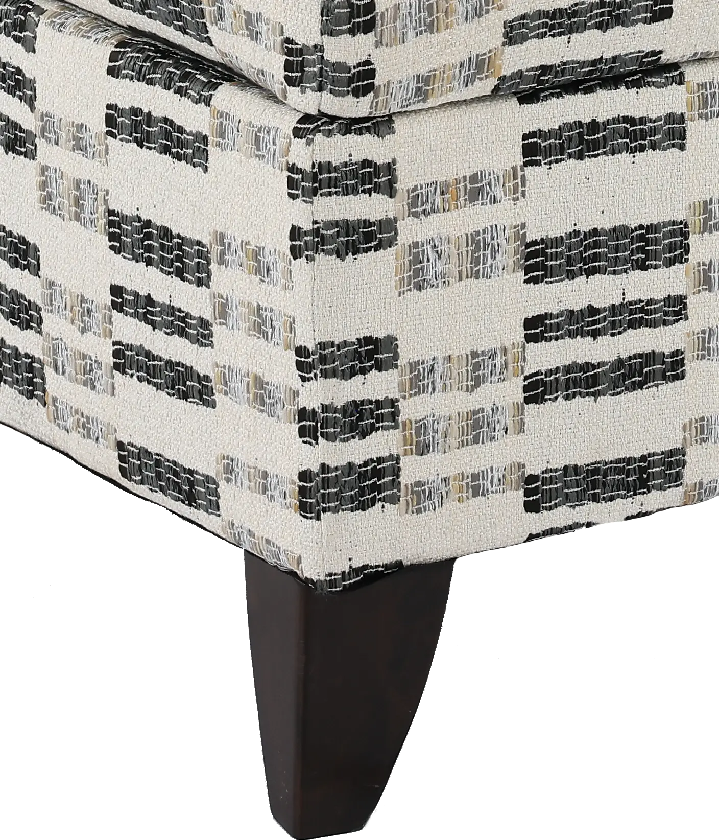 LAGUNA/OTTO/DOMINO Laguna Off-White Striped Storage Ottoman-5