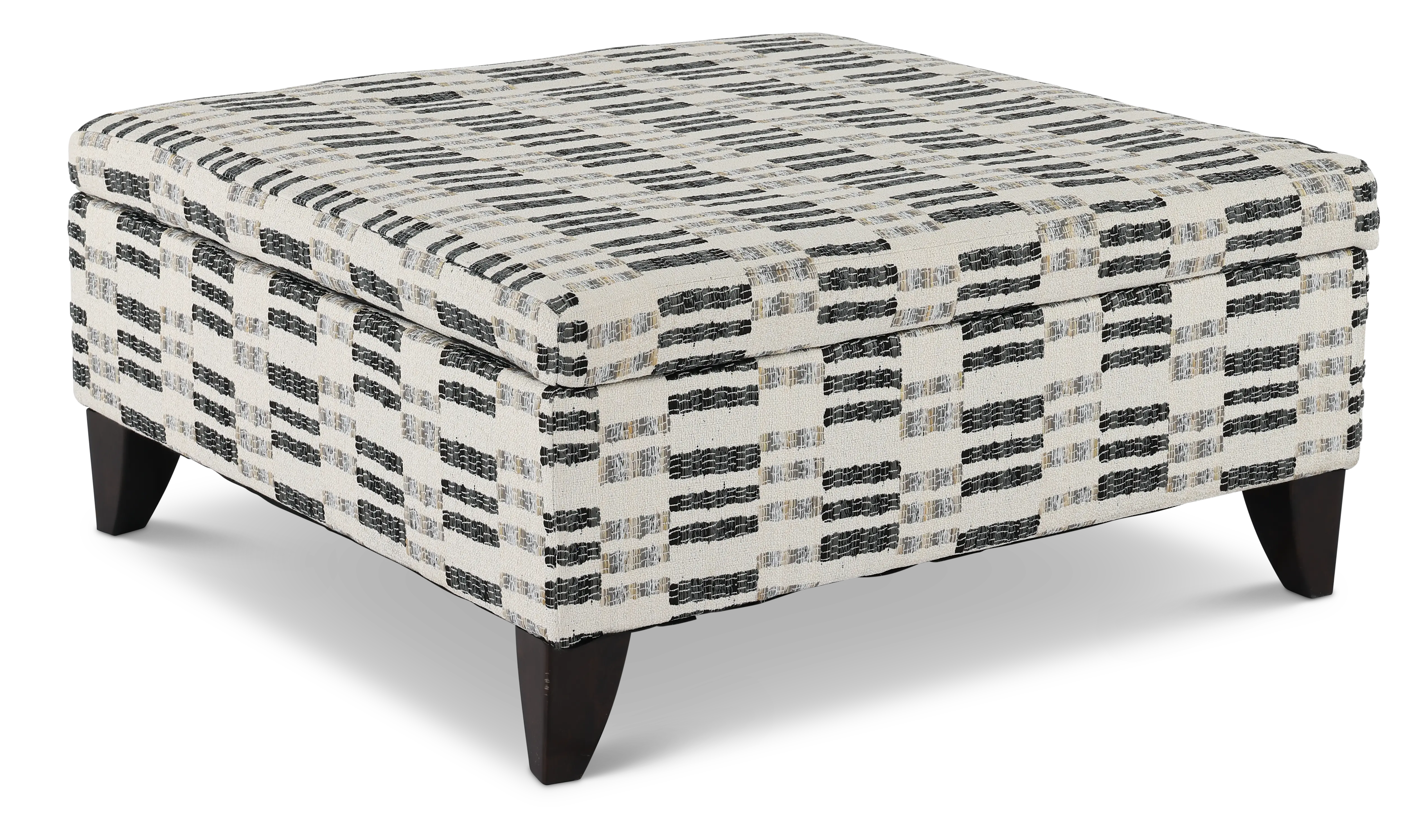 PIRSTOOT/MURDOCK DOMINO Laguna Striped Storage Ottoman-1