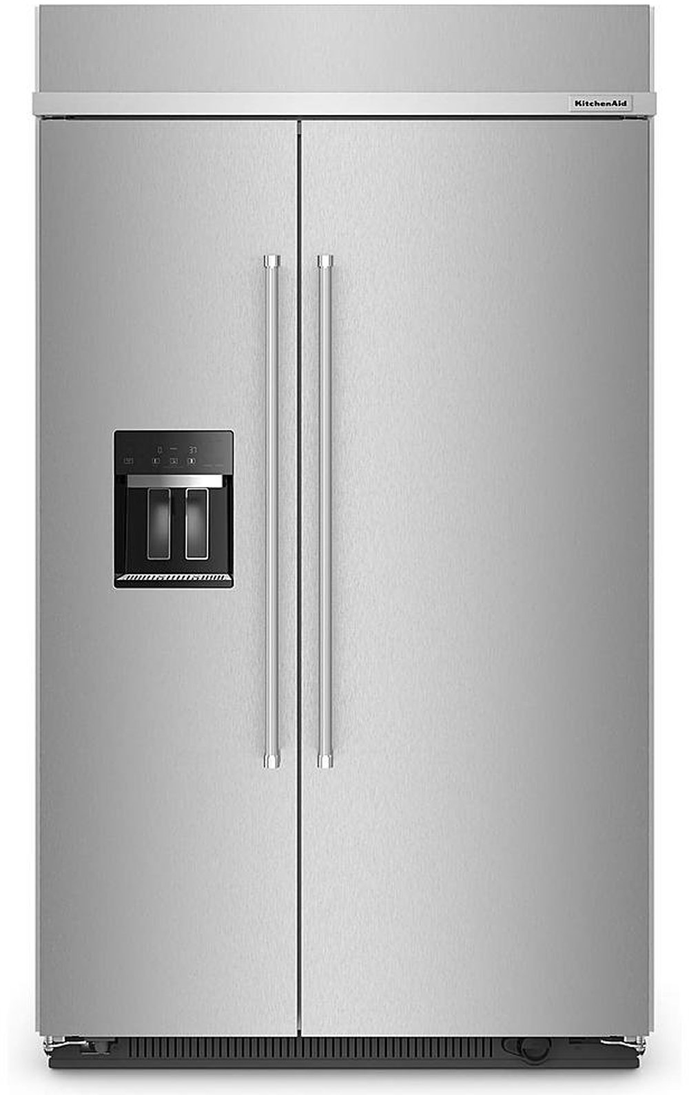 KitchenAid 29.4 cu ft Side-By-Side Refrigerator - 48" Built-In Stainless Steel