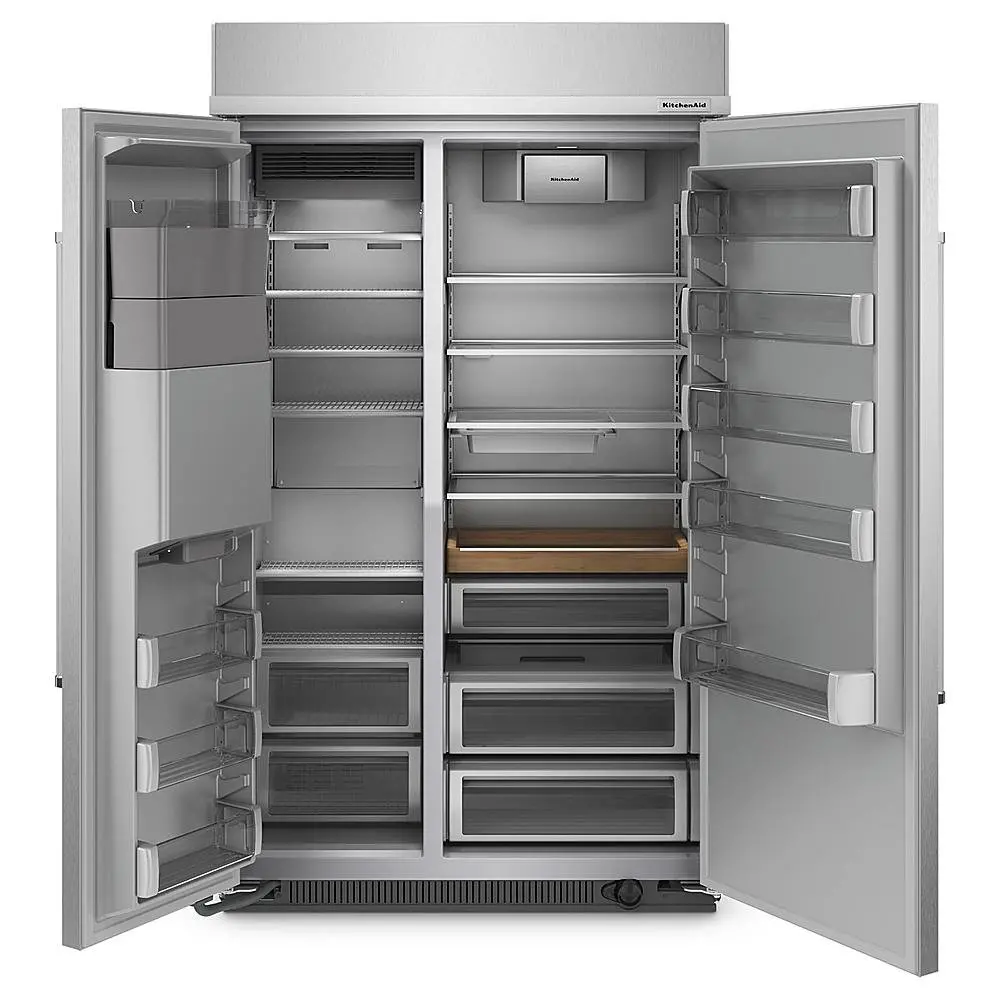KBSD708MPS KitchenAid 29.4 cu ft Side-By-Side Refrigerator - 48  Built-In Stainless Steel-3