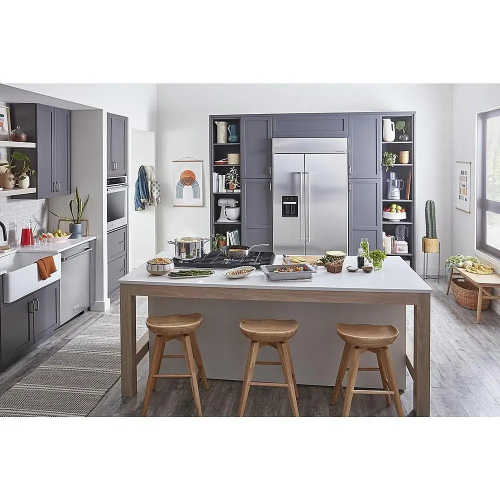 KBSD708MPS KitchenAid 29.4 cu ft Side-By-Side Refrigerator - 48  Built-In Stainless Steel-7