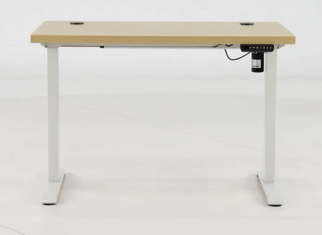 Martin Office Natural Wood and White Lift Desk-10