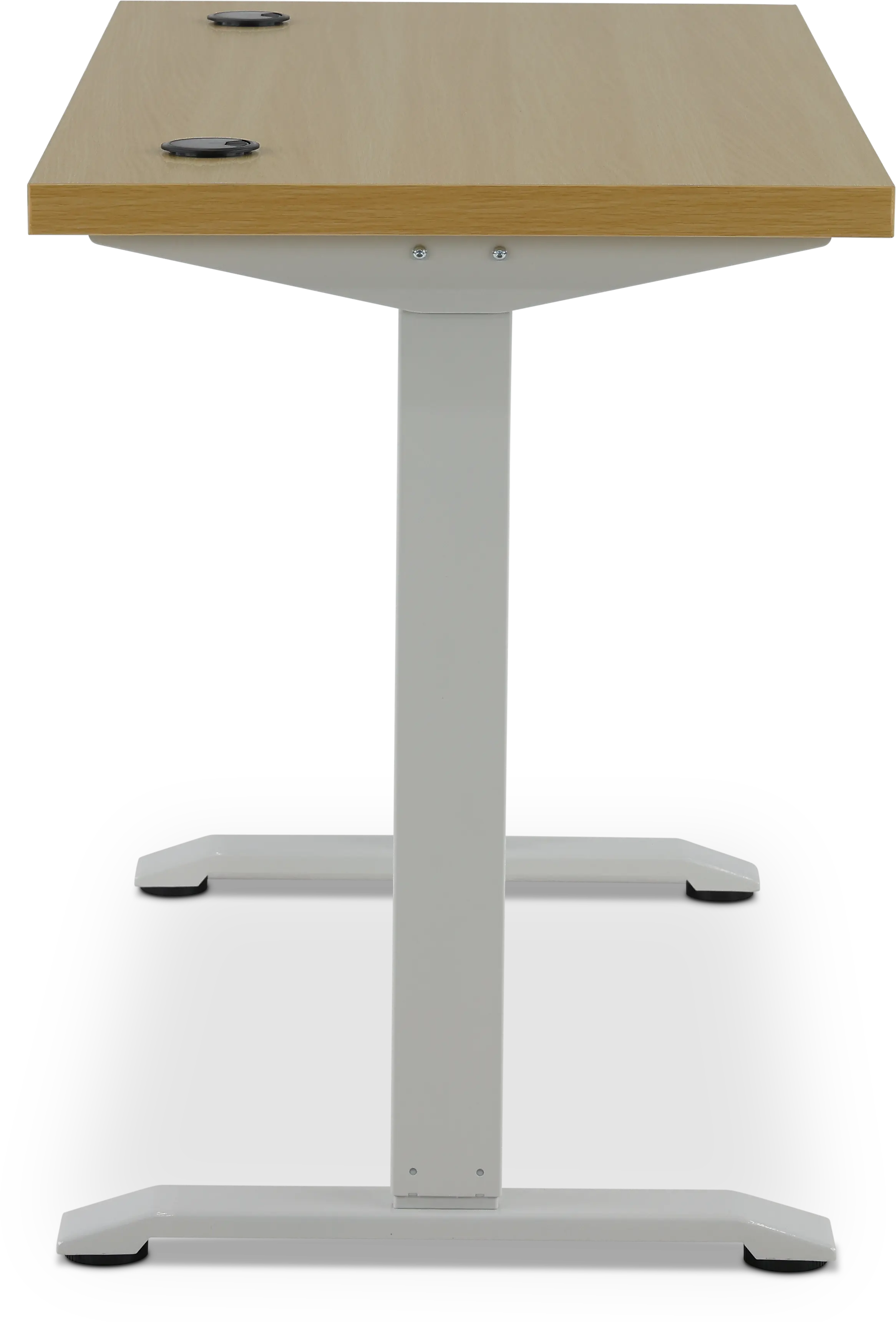 Martin Office Natural Wood and White Lift Desk-6