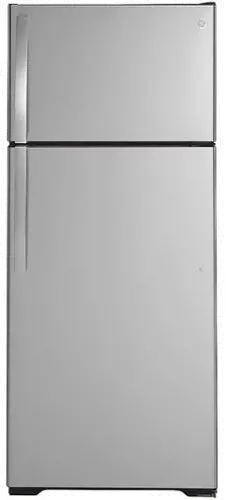 GTS18HYNRFS GE 18 cu. ft. Top Mount Freezer Refrigerator - Stainless Steel-1