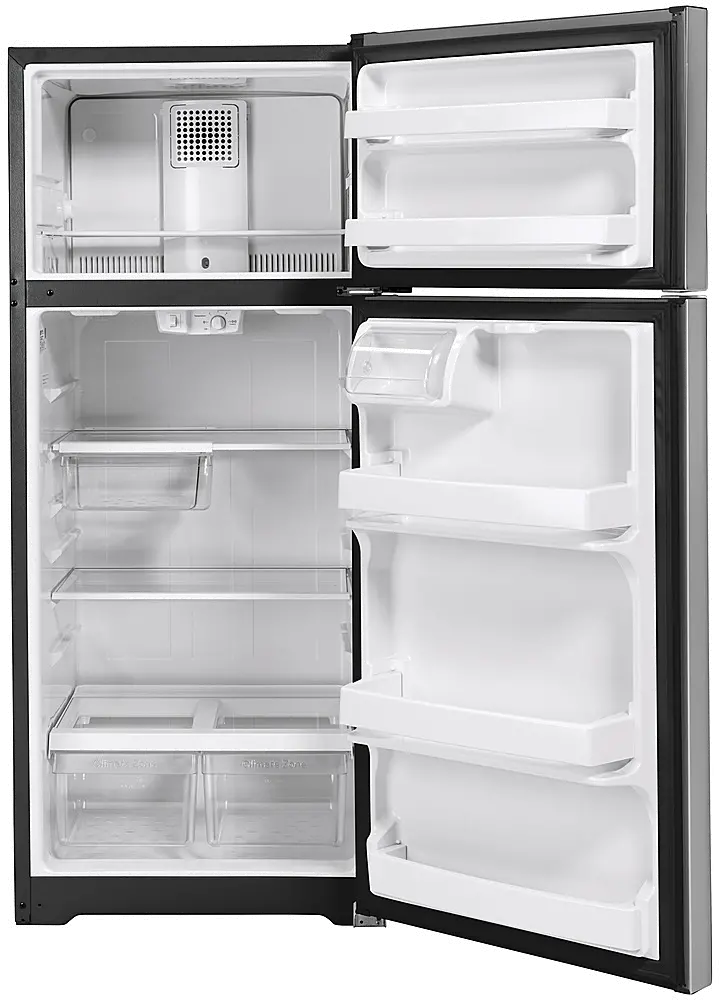 GTS18HYNRFS GE 18 cu. ft. Top Mount Freezer Refrigerator - Stainless Steel-4