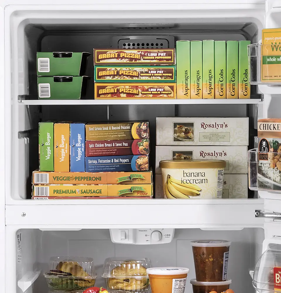 GTS18HYNRFS GE 18 cu. ft. Top Mount Freezer Refrigerator - Stainless Steel-8