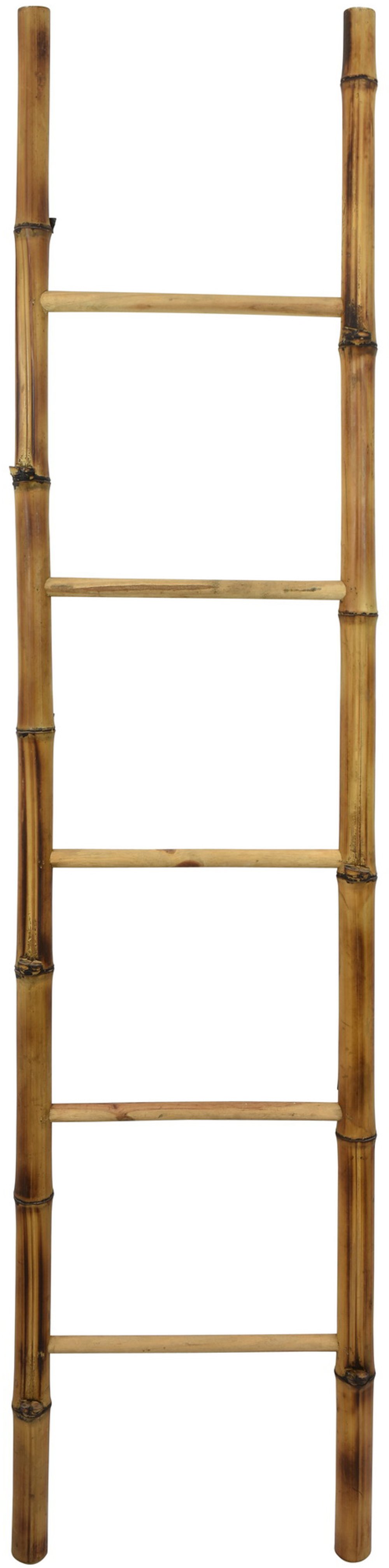 72 Inch Bamboo Brown Décor Ladder