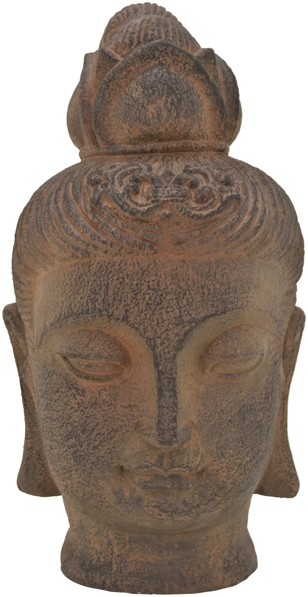 20.25 Inch Clay Rustic Buddha-1