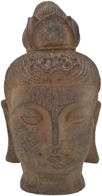 20.25 Inch Clay Rustic Buddha