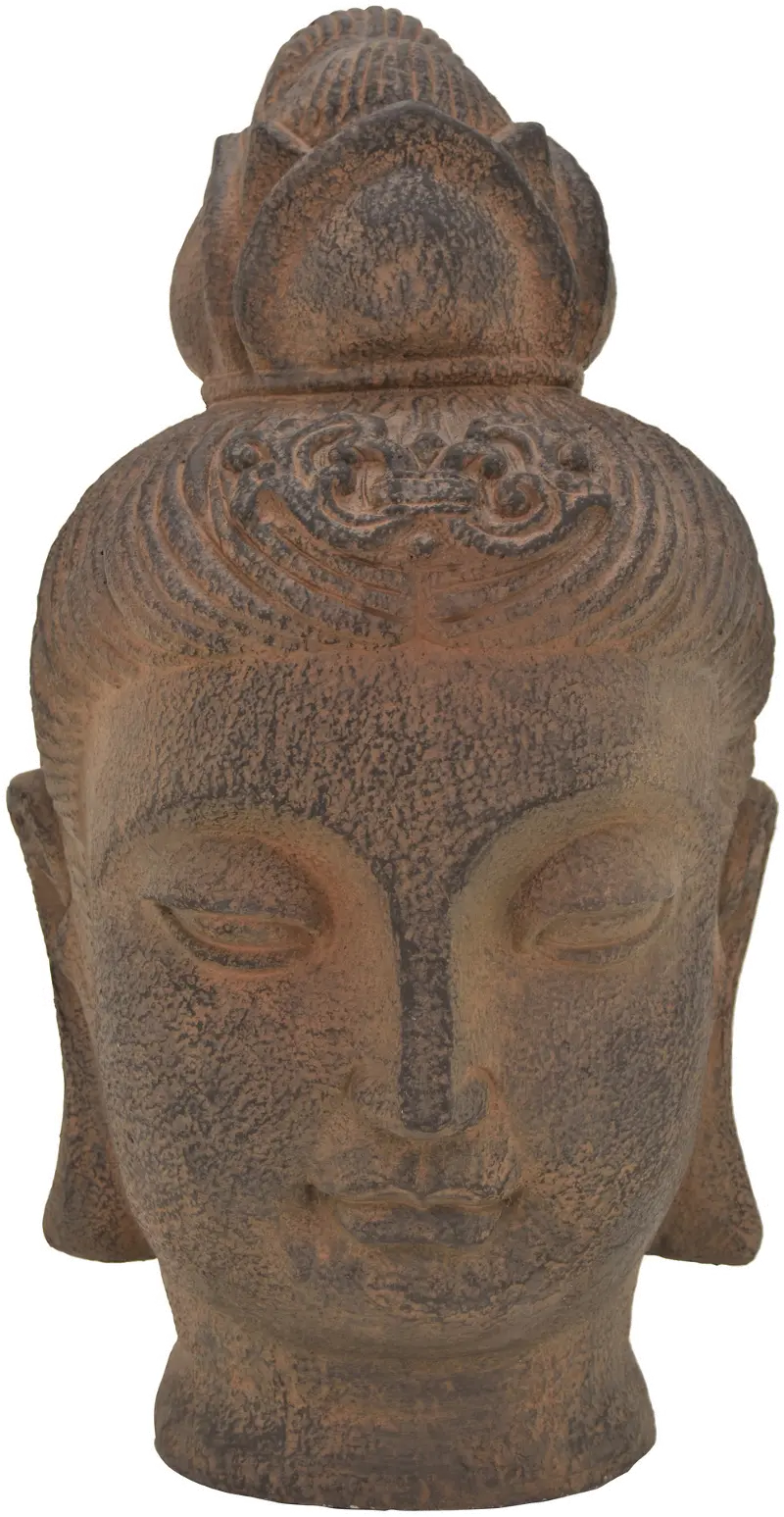 20.25 Inch Clay Rustic Buddha