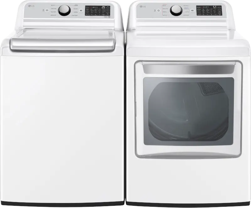 .LG-W/W-7400-ELE--PR LG Top Load Electric Washer and Dryer Set - White, 7400W-1