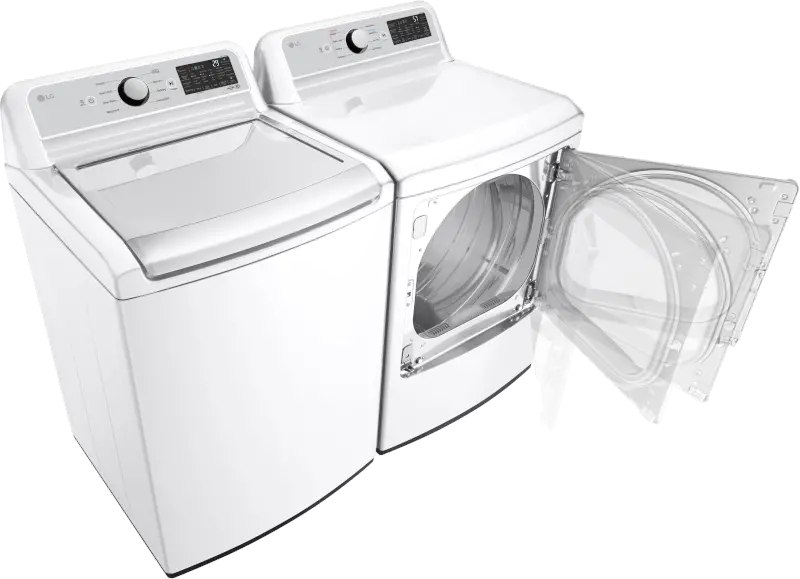 .LG-W/W-7400-ELE--PR LG Top Load Electric Washer and Dryer Set - White, 7400W-3