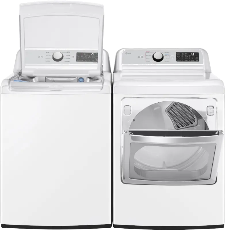 .LG-W/W-7400-ELE--PR LG Top Load Electric Washer and Dryer Set - White, 7400W-4