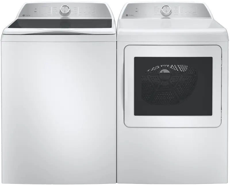 GE Profile Top Load Washer and Electric Dryer Set - White, PT600