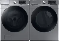 .SUG-PLT-6300-ELE-PR Samsung Front Load Washer and Electric Dryer Set - Platinum 45B6300