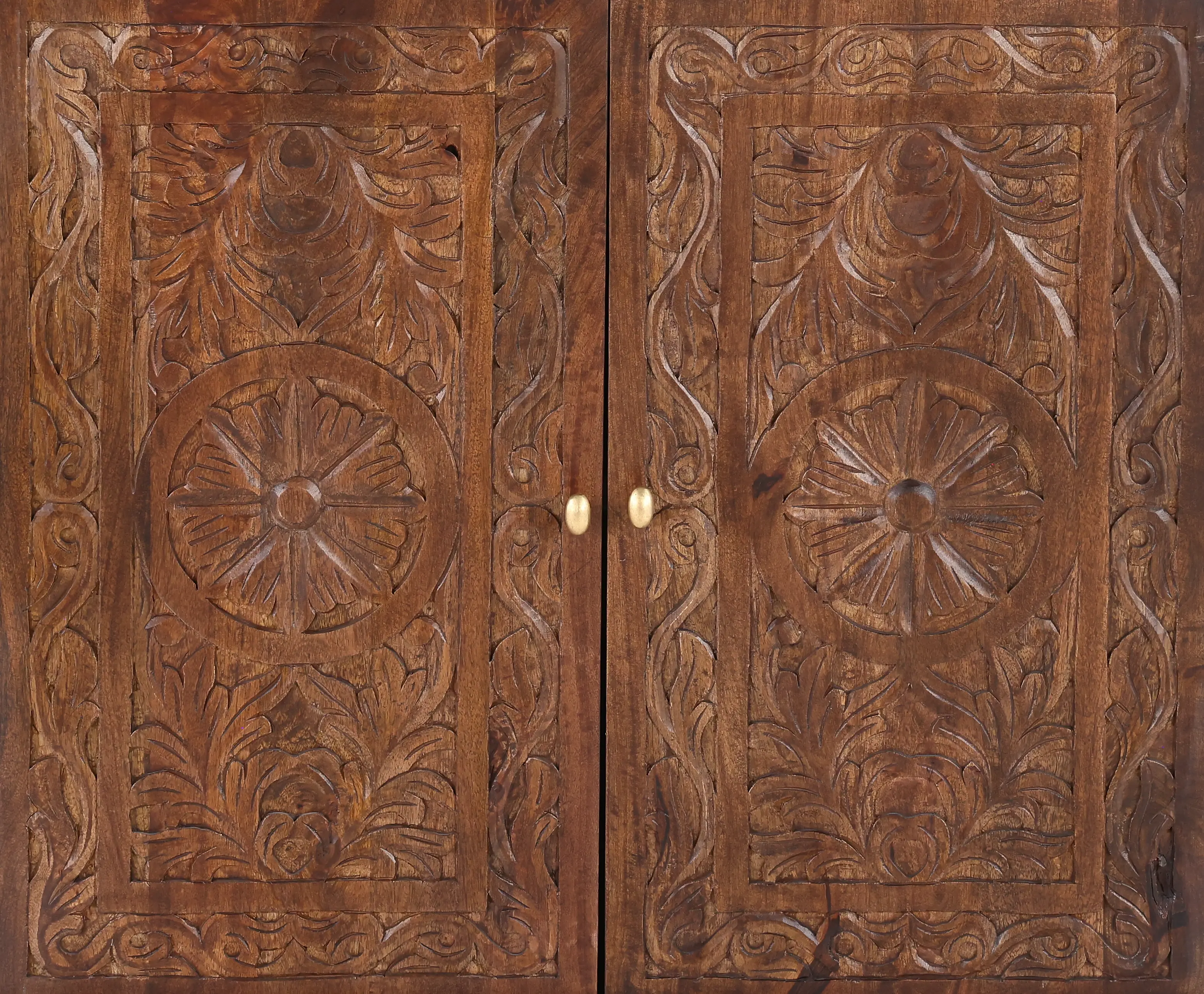 Jaxson Natural Wood and Metal 2-Door Cabinet-7