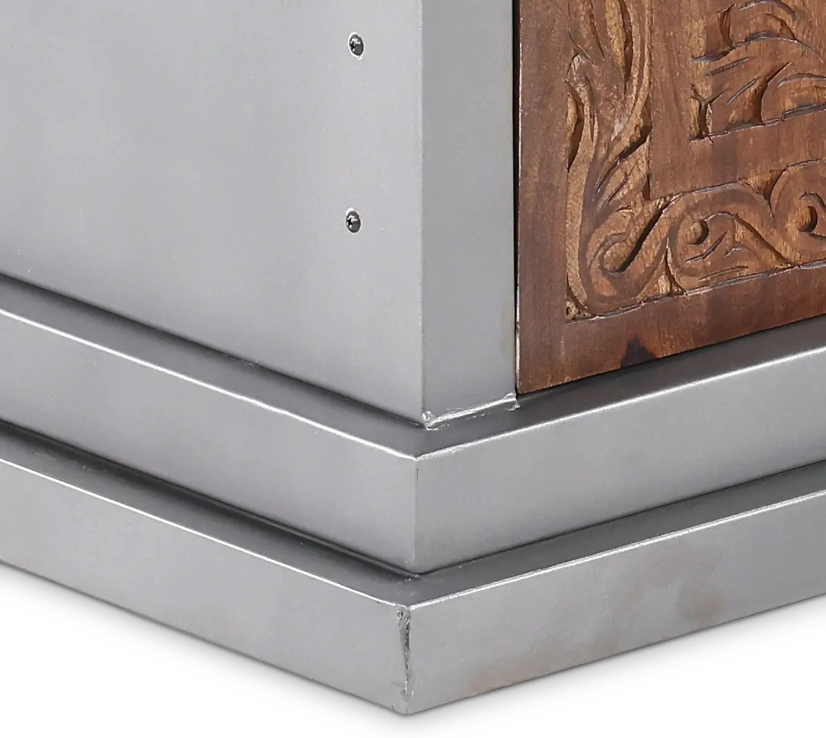 Jaxson Natural Wood and Metal 2-Door Cabinet-8