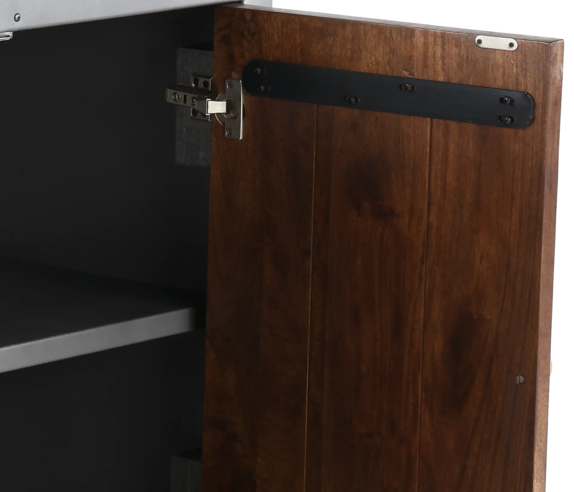 Jaxson Natural Wood and Metal 2-Door Cabinet-9