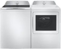.GEC-W/W-605-ELE--PR GE Profile Top Load Washer and Electric Dryer Set - White, PT605