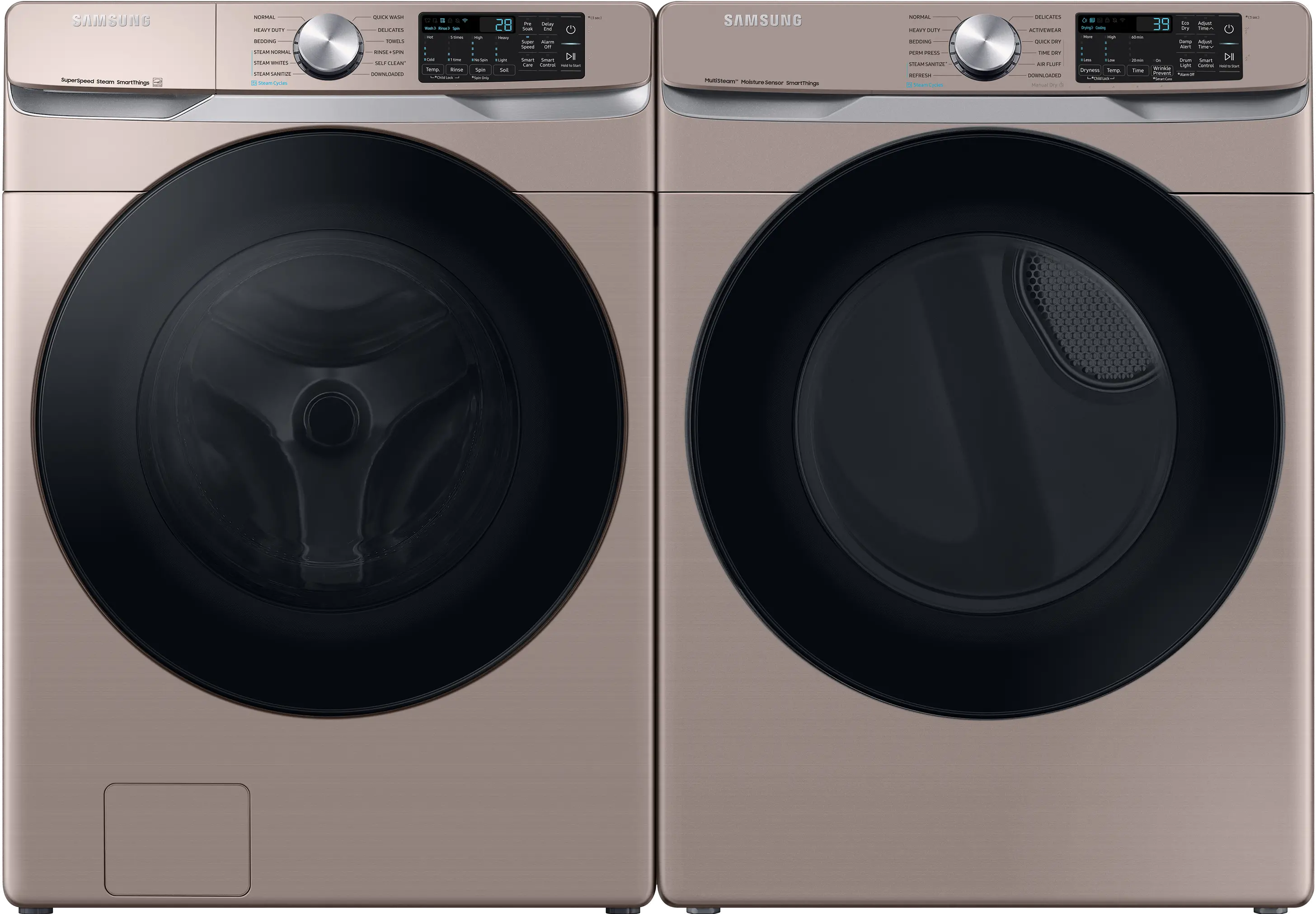 .SUG-CHP-6300-ELE-PR Samsung Front Load Washer and Electric Dryer Set - Champagne 45B6300-1