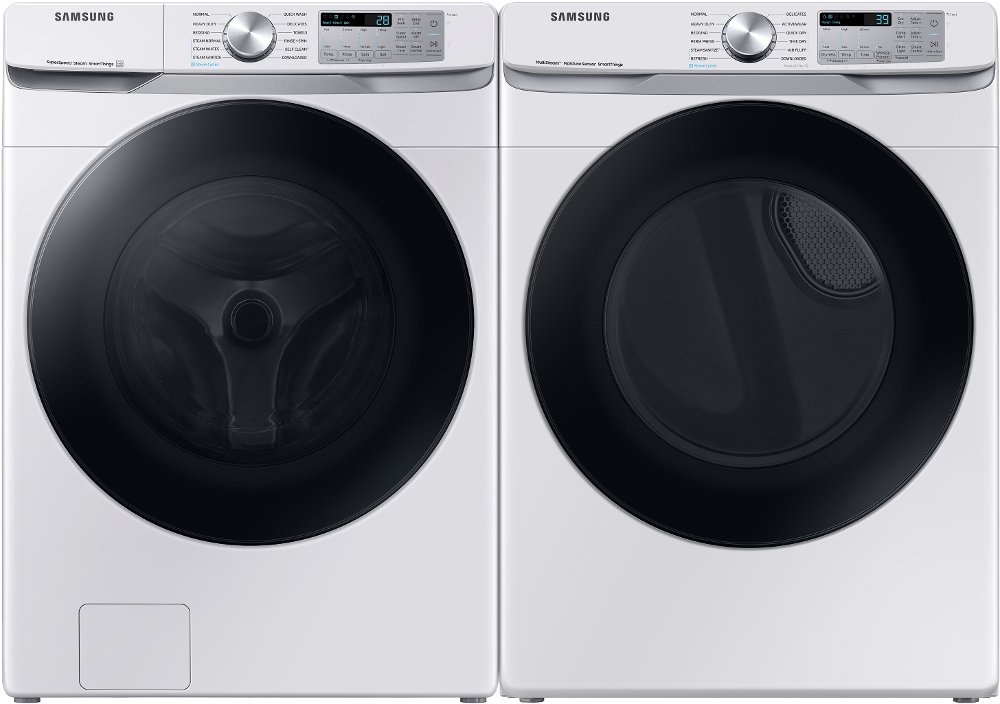 Samsung Front Load Washer and Electric Dryer Set - White 45B6300