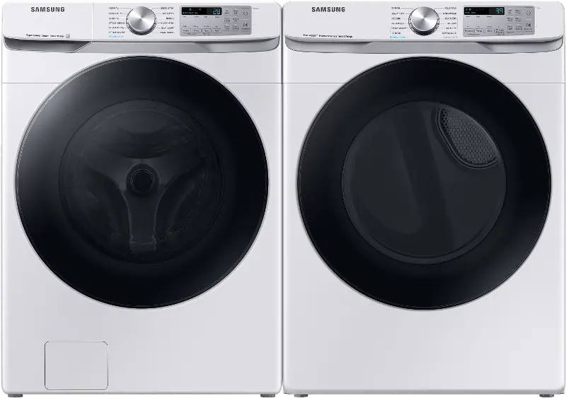 Samsung Front Load Washer and Electric Dryer Set - White 45B6300